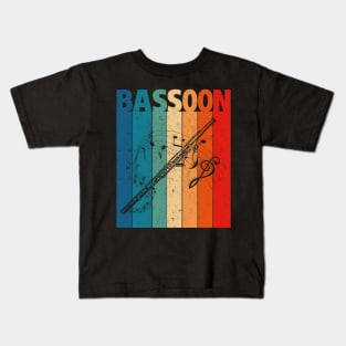 Vintage Bassoon Kids T-Shirt